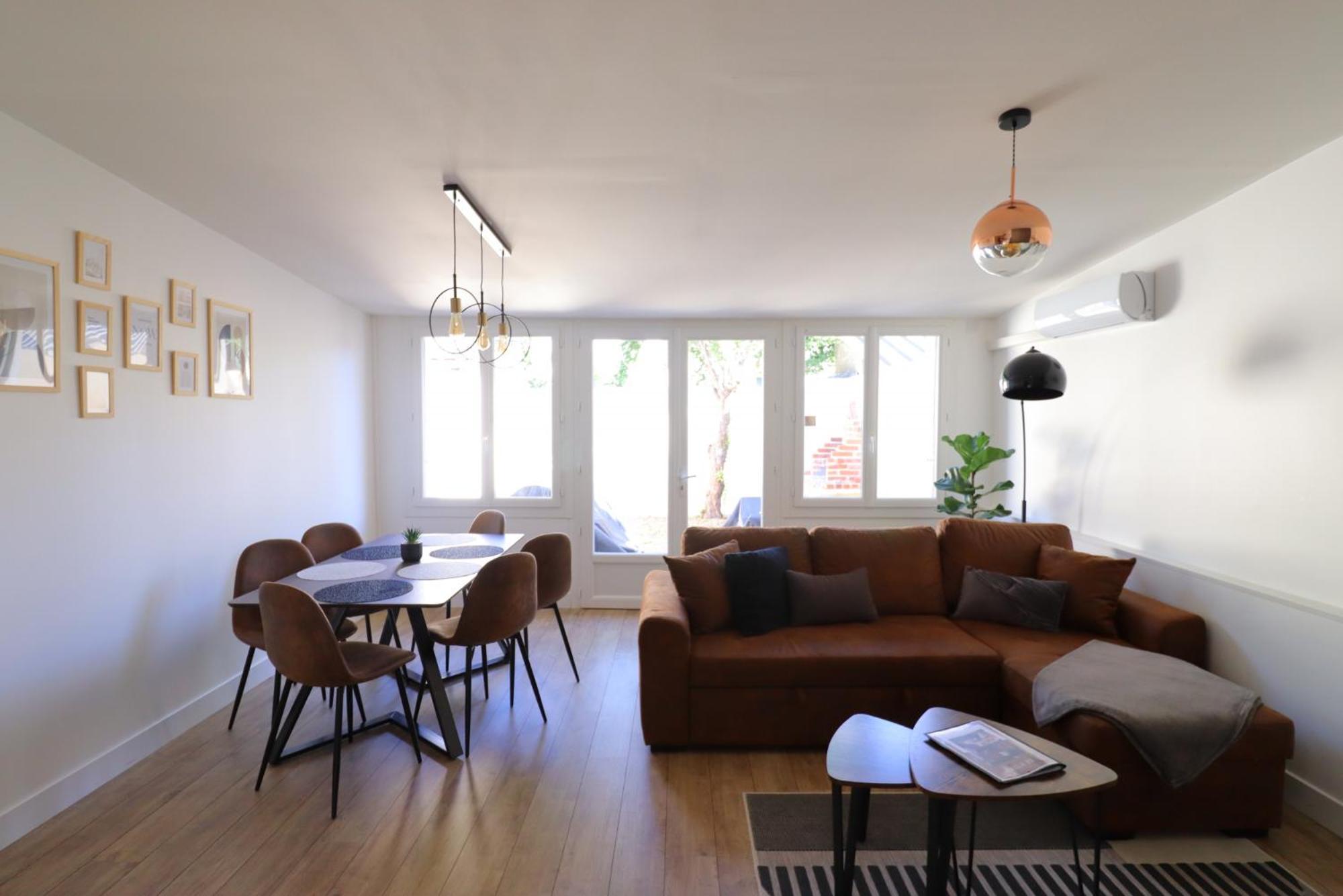Le Patio - Spacieux T3 Avec Climatisation Et Jardin Privatif Bergerac Ruang foto